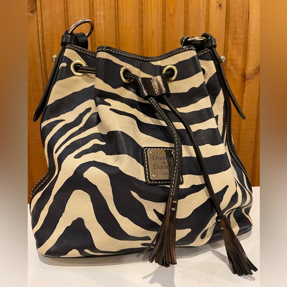 Authentic Dooney & Bourke zebra bag.